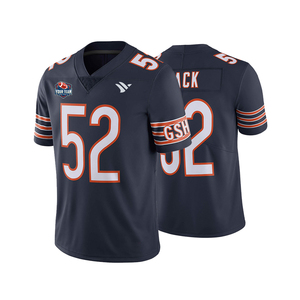 Maillots de football américain personnalisés en gros pour hommes, haute qualité, 100% polyester respirant, OEM - Product Image 1