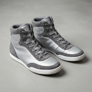 Chaussures de boxe pour hommes, légères, à tige haute, en cuir respirant, avec soutien de la cheville, semelle flexible, pour l'entraînement sportif et la pratique en salle de sport - Product Image 1