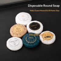 Savon d'hôtel naturel de luxe en gros pour bars, mini savon rond blanchissant jetable 10g 15g pour salle de bain et toilettes