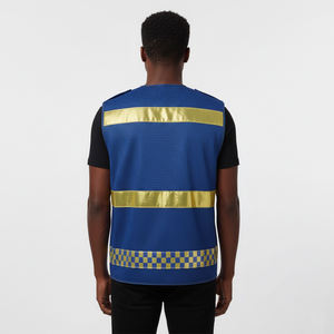 Chaleco de Seguridad Reflectante de Alta Visibilidad ANSI Clase 1, Impermeable, con Luz LED Intermitente y Logotipo Personalizado para Trabajos de Construcción en Invierno - Product Image 6