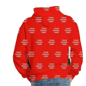 Customized Photo/Logo Men's Lined Fleece Pullover Hoodie Full-Body Printed Cartoon Pattern Eco-Friendly Multi-Color Options Soft - Product Image 5