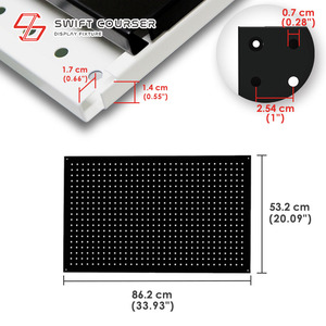 Pegboard Wall Mount Panel Multifunction Horn <b>Shelf</b> Display Antique Style Unique Feature for Hotel Use Retail Accessories - Product Image 2