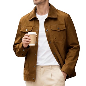 2025 Wholesale Customized 100% Cotton Breathable Long Sleeves <b>Canvas</b> Men's <b>Jackets</b> Man <b>Jackets</b> <b>Jacket</b> for man - Product Image 1