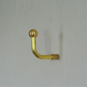 Stylish Brass <b>Wall</b> <b>Hooks</b> Premium Hanging Rack For Bathroom Bedroom Hallway Decorative Storage Organization Accessories Solutions - Product Image 4
