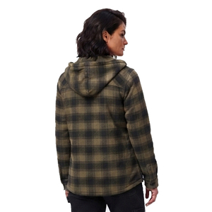Women's Plaid Fleece <b>Jacket</b> Hooded Full Sleeve Winter Warm <b>Flannel</b> Outerwear <b>Jackets</b> Women <b>Flannel</b> <b>Jacket</b> With Sherpa Lining - Product Image 5
