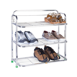 Precio de Fábrica Moderno Zapatero de Metal Forjado Negro de Varios Niveles Independiente para Entrada, Pasillo y Sala de Estar - Product Image 3