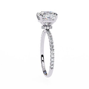 3.00ct Radiant Lab Grown Diamond E VSS 925 <b>Silver</b> Gold Plated IGI Certified Luxury <b>Solitaire</b> Engagement <b>Ring</b> Anniversary Gift - Product Image 5