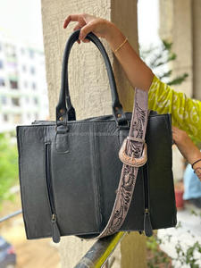 Bolso de Mano de Piel de Vaca Auténtica para Mujer, Bolso de Cuero Elegante para Tallar el Pelo, Bolsos de Mano para Multiusos, Novedad - Product Image 4