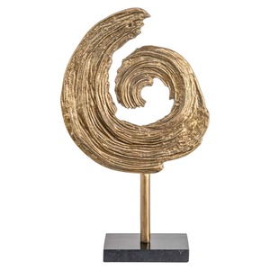 Gold Plated Abstract Sculpture Contemporary Artistic Tabletop <b>Decor</b> Living Room Handmade Irregular Shape - Product Image 6