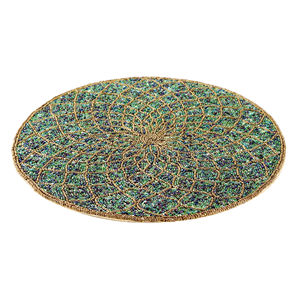 Placemat Glass Beaded Placemat Luxury Kitchen Decoration Beaded Placemats <b>Table</b> Mat Dinning <b>Table</b> Restaurant and Hotel Design - Product Image 3