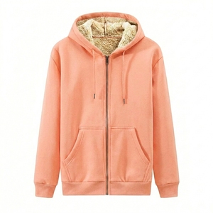 100% Cotton Terry Fabric Winter hoodie Hood Print Oversized hooded Heavy <b>weight</b> Zip up Hoodies Custom Hoodie Manufacturer - Product Image 5