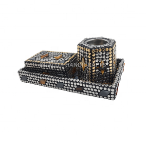 Meilleur design, brûleur de bakhoor arabe tout-en-un, bois, résine, laiton, incrustation métallique, parfum de rose, usage religieux, personnalisable, Moyen-Orient - Product Image 6