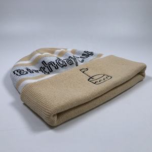 New Design High Quality Breathable Waterproof Cotton Fleece Knitted <b>Beanie</b> Caps with 3D Embroidery Winter Unisex - Product Image 6