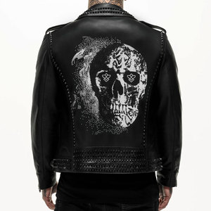 Nouvelle arrivée, veste en cuir pour homme de qualité supérieure, livraison rapide, vente chaude, tenue tendance, prix bas, veste en cuir pour homme - Product Image 2