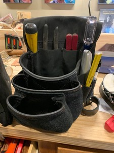 Custom 2026 Luxury Vintage Leather <b>Tool</b> <b>Belt</b> With Multiple Pockets And Adjustable Straps For Electricians - Product Image 3