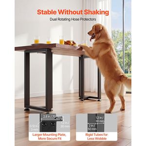 Gambe per Mobili in Acciaio Resistente 74 cm (A) x 45 cm (L), Design Modulare, Facile Montaggio, Carico Massimo 1000 kg, Forma a T Quadrata per 900 kg - Product Image 3