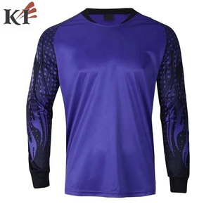 เสื้อฟุตบอลแขนยาวแบบยูนิเซ็กซ์ สีฟ้าอ่อน ลายจุดสีน้ำเงินเข้ม ลายเปลวไฟ คอกลม ระบายเหงื่อได้ดี ผลิตจากโพลีเอสเตอร์/คอตตอน ทรงปกติ - Product Image 4