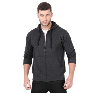 Sweat-shirt à capuche pour homme, grande taille, fermeture éclair complète, sweat-shirt personnalisé, broderie, manches régulières, polaire technique - Product Image 5