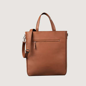 Sac à bandoulière décontracté en cuir véritable pour femme, grand sac fourre-tout en cuir de vache véritable, grande capacité - Product Image 1