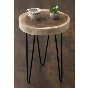 Petite table d'appoint en métal avec table latérale minimaliste pour salon, canapé, chambre à coucher, table de chevet pour l'organisation de la salle d'étude - Product Image 6