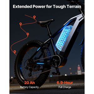Batterie au lithium pour vélo électrique 52V 20Ah avec chargeur BMS 3A, verrouillage, prise en charge du moteur 1500W, amovible - Product Image 3