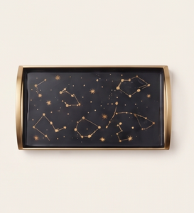 Plateau de service rectangulaire en émail, motif constellations, en métal, pour table basse, hôtel, restaurant, ensemble de salle à manger - Vente en gros - Product Image 1