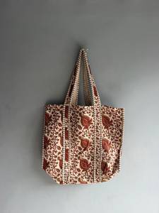 Sac fourre-tout bohème en coton à rayures, poignée souple, ouverture supérieure, unisexe, antivol, capacité 20-35L, bandoulière arquée, usage quotidien - Product Image 1