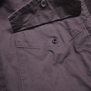 BASRA SPORTS <b>Canvas</b> Zip <b>Jacket</b> Cotton <b>Work</b> Coat Stand Collar Pocket Front Casual Layer Durable Outerwear Autumn Polyester Filled - Product Image 6