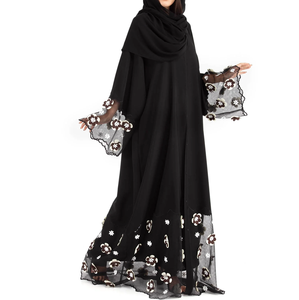 Abaya islamique pour femmes, entièrement couvrante, sur mesure, respirante, de haute qualité, manches longues, abayas respirantes pour femmes, vente en gros OEM - Product Image 4