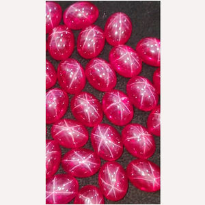 Lote de 33 Piezas de Cabujones Ovalados de Rubí Estrella Lindy de 16x12mm, 536 Quilates, Venta Iroc, Gemas de Alta Calidad, Piedra de Nacimiento Manik, US$215 por Todo el Lote - Product Image 3