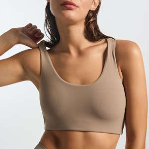 Nesta Sports Venta al por Mayor de Sujetadores Deportivos Personalizados Estilo OEM de Nylon sin Espalda con Tirantes, Color Nude - Product Image 2