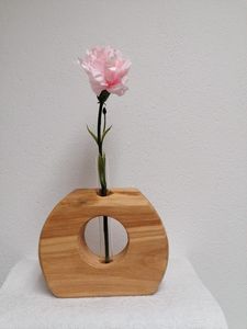 Florero Decorativo de Madera de Mango para Recepción de Oficina, con Material Ecológico y Diseño Minimalista, Marca Privada - Product Image 2