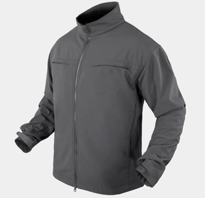 Nouvelle arrivée, veste softshell en toile à capuche pour homme, style workwear respirant, personnalisable sur le devant, veste de sport d'extérieur - Product Image 1