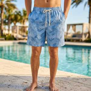Shorts de Baño Unisex Antibacterianos de Secado Rápido, Traje de Baño Ligero de Verano con Cordón Ajustable para Piscina y Océano - Product Image 6