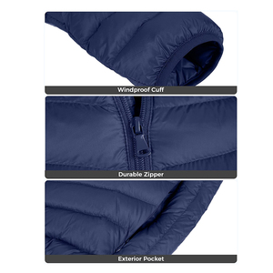 Men's High Quality Winter Bubble Hooded Puffer <b>Jacket</b> Lightweight Linen Shell <b>Warm</b> Outdoor Cotton Filled High Street Style - Product Image 4