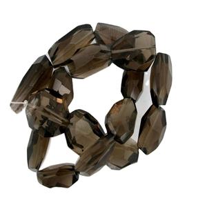 High Quality Smoky Quartz Nugget Faceted Tumbled Drilled Gemstone Full Strand Natural Stone <b>Crystal</b> <b>Healing</b> <b>Necklace</b> Wholesaler - Product Image 1