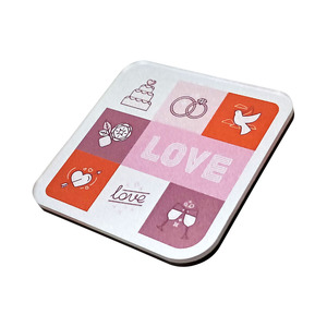 Cubes d'amour en acrylique personnalisés, aimants de réfrigérateur carrés, décoration de mariage, autocollant magnétique, cadeau - Product Image 3