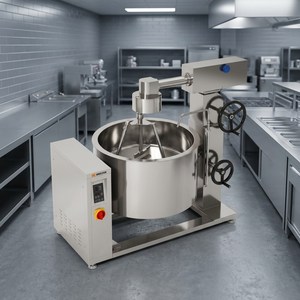 Olla de vapor rotativa por inducción Amicook 380V/440V, modelo higiénico para cocina, con 3 cuchillas, compacta y que ahorra espacio. - Product Image 6