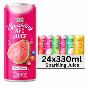 Boisson gazeuse à la guave 330ml en canette aluminium, saveur tropicale, boisson aux fruits, OEM ODM Marque Privée VINUT Vente en Gros - Product Image 1