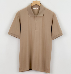 Nouveau Polo Homme Décontracté Sur Mesure en Coton Tricoté Anti-Plis Brodé à Motif Uni Manches Courtes Prix Abordable - Product Image 1