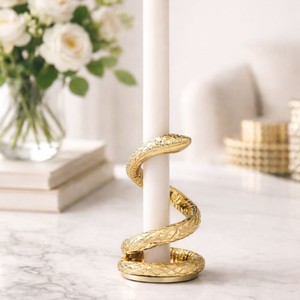 Luxury Customized Color Snake <b>Candle</b> Holder Handmade Waterproof Heat Resistant Modern Christmas Home Hotel Tabletop Interior - Product Image 2