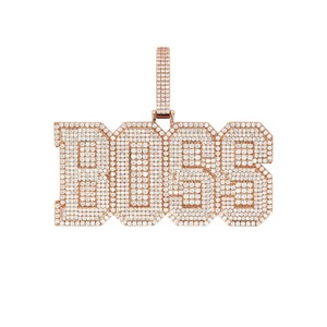 D'VINS JEWELS 14k <b>Solid</b> <b>Gold</b> Diamond Iced for Letter <b>Pendant</b> Themed Charm Luxury Hip Hop Custom Unisex Everyday Wear - Product Image 1