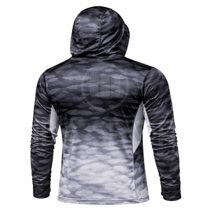 Camiseta de Pesca Personalizada, Transpirable, 100% Poliéster, con Estampado por Transferencia de Calor, Unisex, Manga Larga, Secado Rápido, UPF 50+, Proveedor al por Mayor OEM ODM - Product Image 3