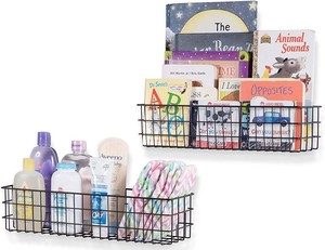 Wall Mounted Metal <b>Wire</b> Storage <b>Basket</b> Kitchen Organizer <b>Hanging</b> <b>Basket</b> for Fruits Vegetables Clothes Bathroom Home Decor - Product Image 3