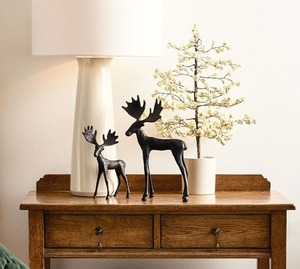 Juego de Portavelas con Forma de Reno – Adorno Decorativo Navideño para Mesas Acogedoras de Invierno - Product Image 4