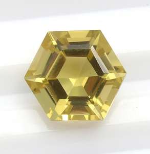 ควอตซ์เลมอนธรรมชาติสีเหลือง รับรองโดย GIA พลอยเม็ดเดี่ยวสำหรับทำเครื่องประดับ ทรงหกเหลี่ยมเจียระไนอย่างดี ขนาด 12x12 มม. น้ำหนัก 3.00 กะรัต - Product Image 1