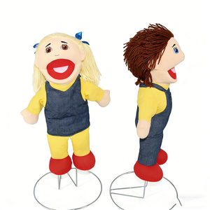 Ensemble de marionnettes à main personnalisées pour enfants, marionnettes en peluche corps entier garçon et fille, marionnettes à main pour raconter des histoires aux enfants - Product Image 4
