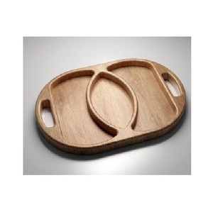 Plateau de service en bois fait main, planche de cuisine naturelle pour fruits, collations, pain, fromages, desserts, apéritifs et repas - Product Image 2