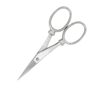 Stainless Steel <b>Cuticle</b> <b>Scissors</b> Straight Blade Sharp Tip Round Handle Durable Manicure Nail Trimming Tool Made in Pakistan - Product Image 4