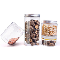 Pot transparent de qualité alimentaire de 200 g avec couvercle à vis / Contenant en plastique PET